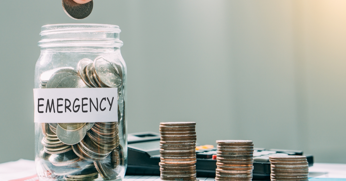 money saving for emergency money and calculator