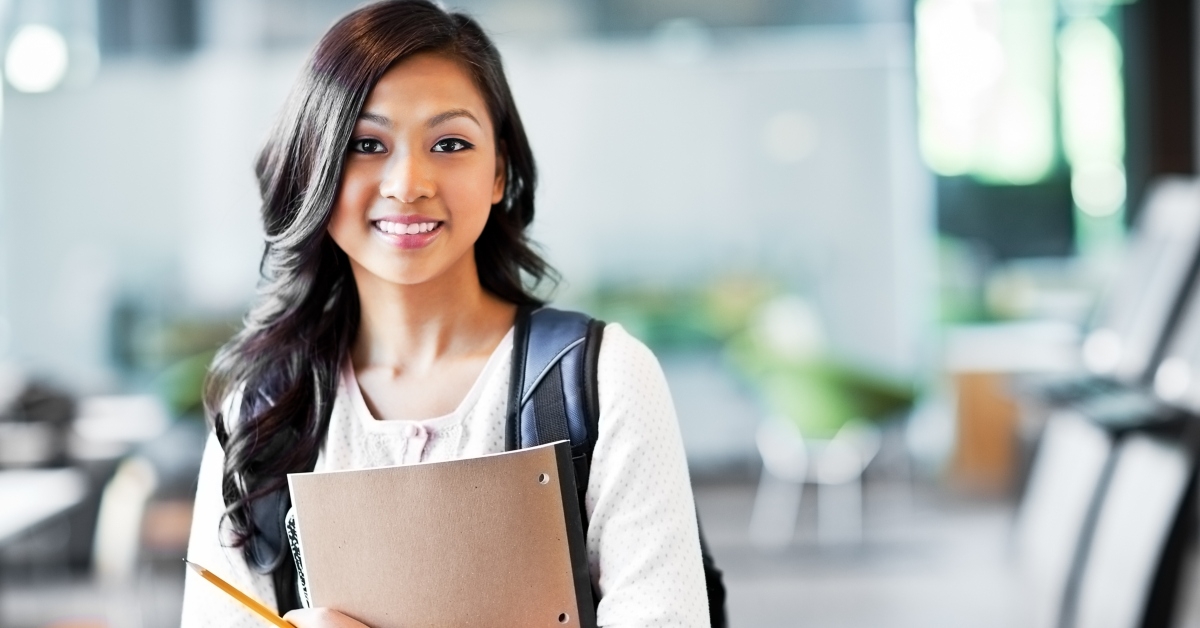 asian college student