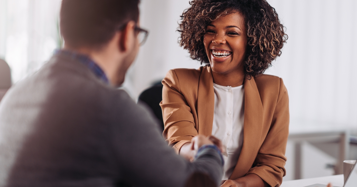 business people shaking hands