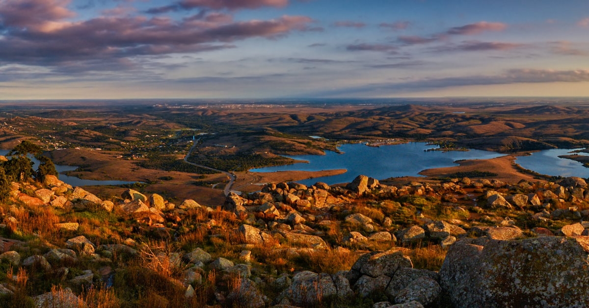 oklahoma mount scott summit with rocky mountains