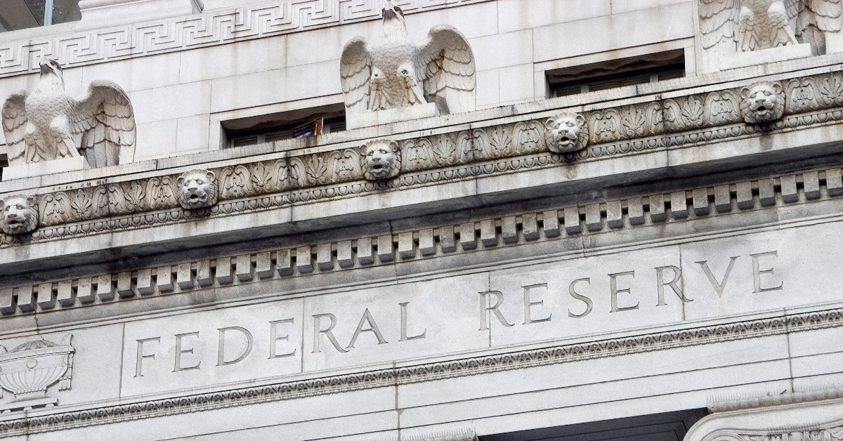 grey federal reserve building from outside at day time