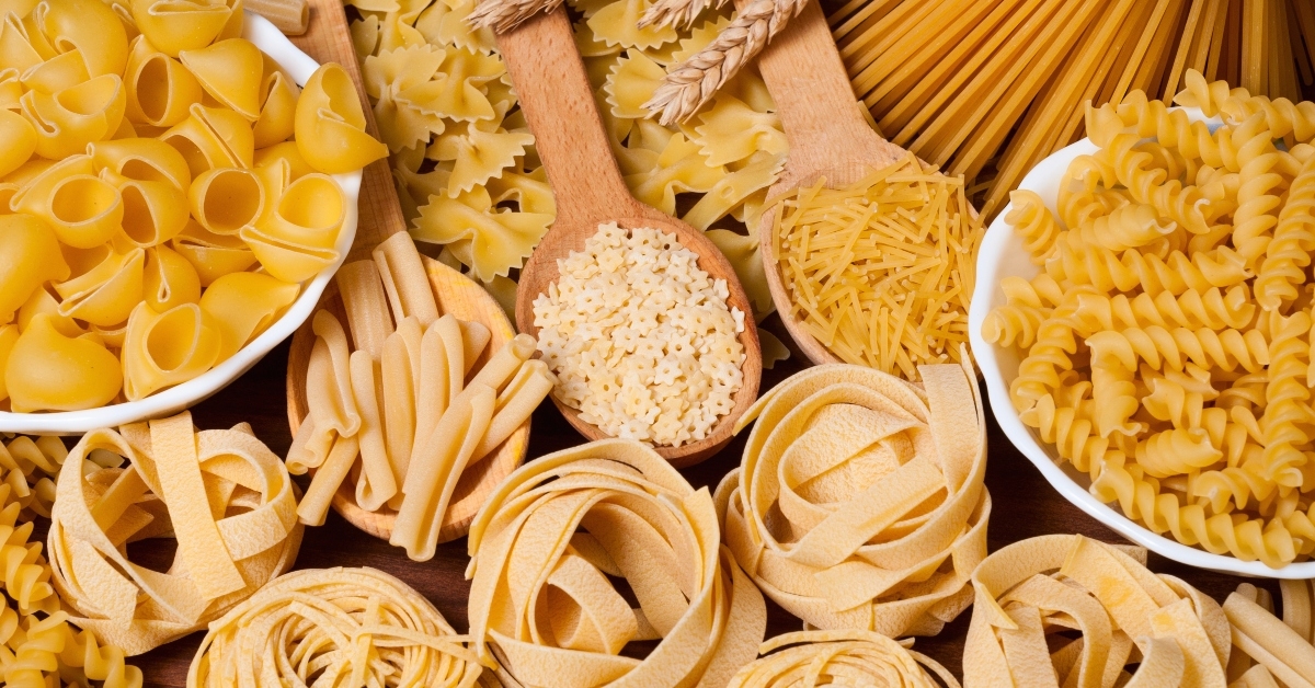 different kinds of pasta