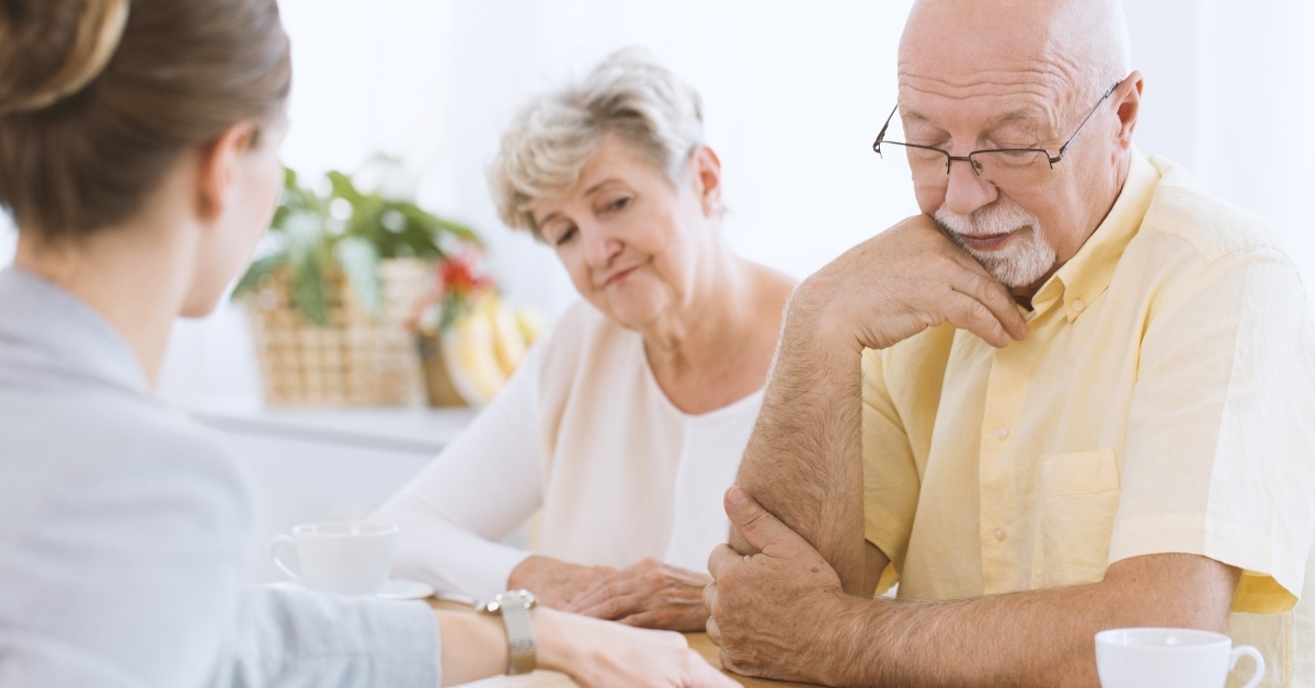 senior people signing life insurance