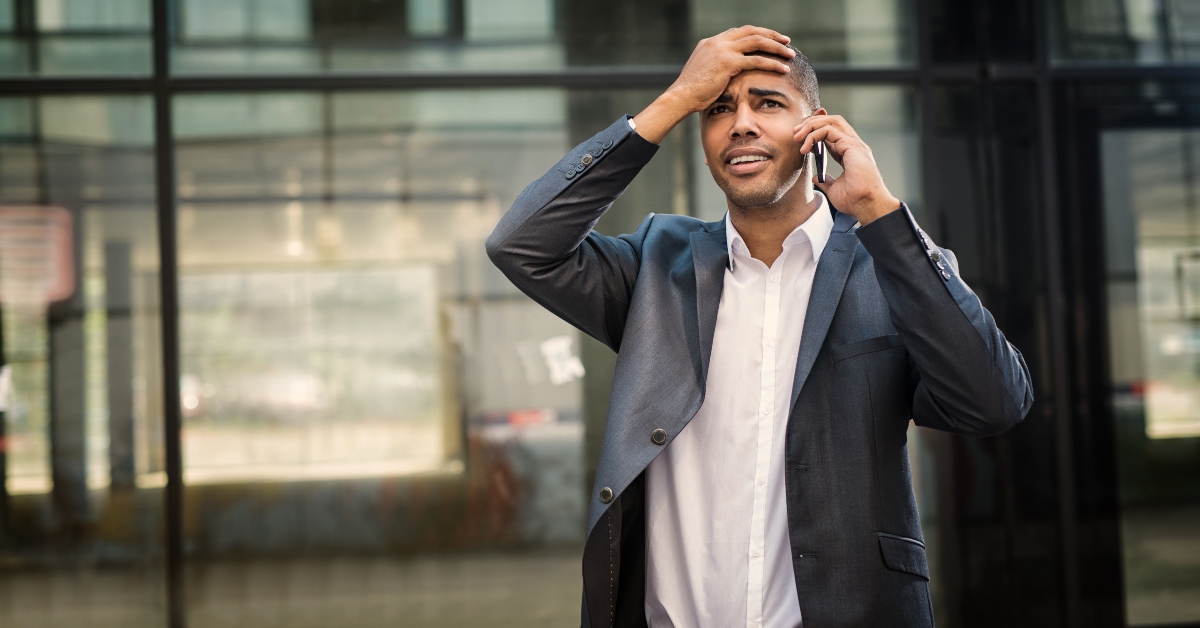 businessman talking on a mobile phone