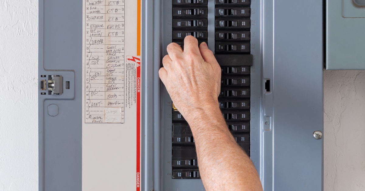 resetting tripped breaker