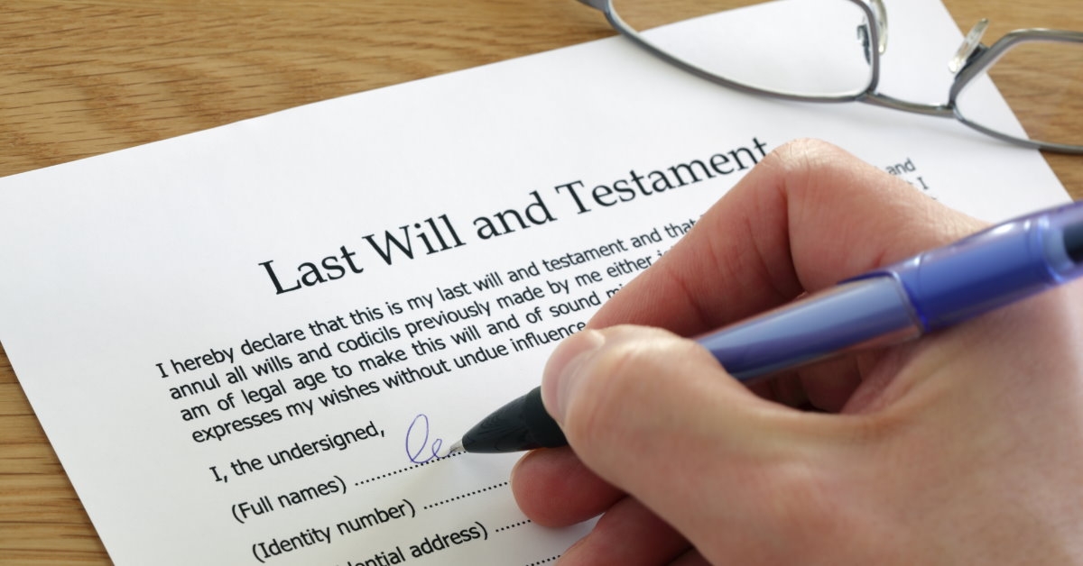 signing last will and testament 