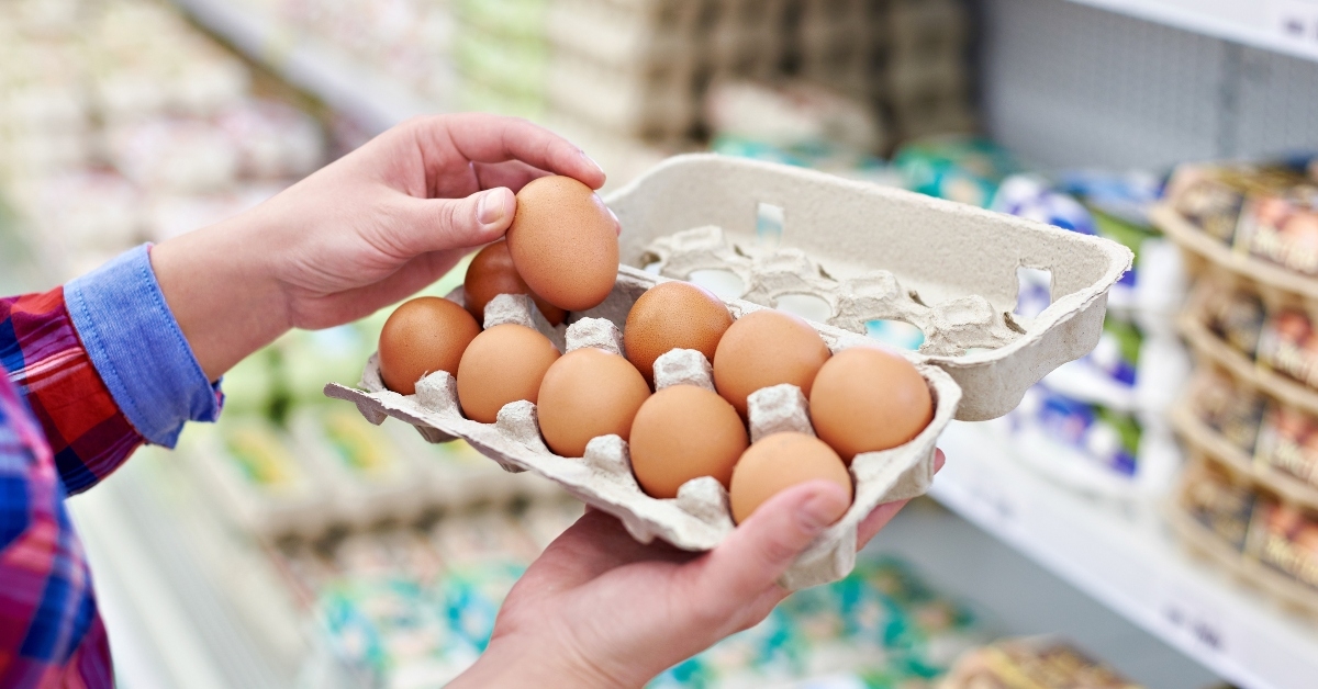 A carton of eggs