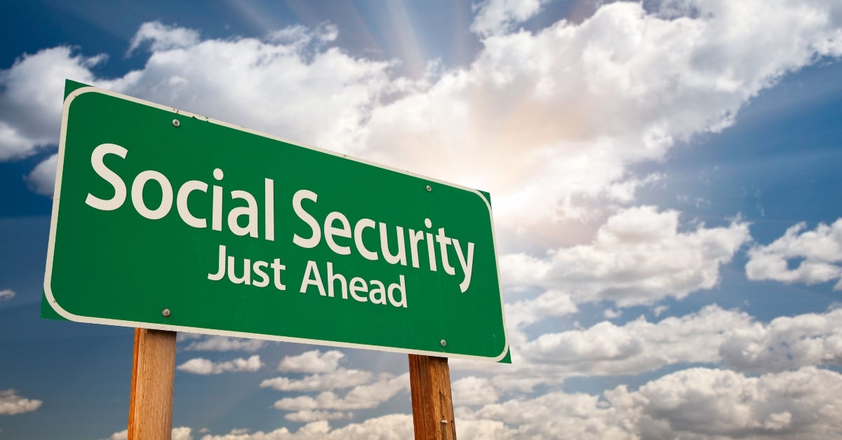 social security road sign