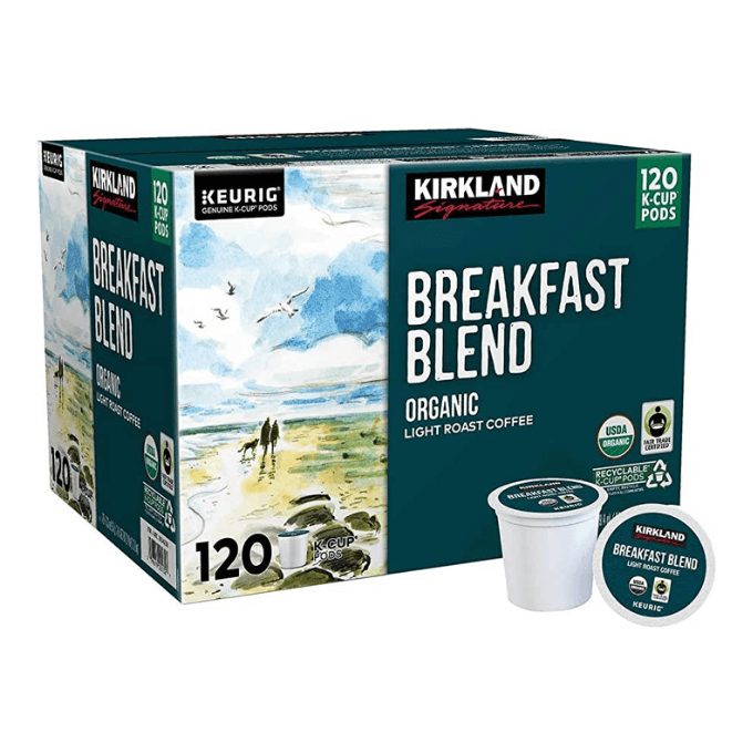 Costco-Kirkland Signature Breakfast Blend Organic K-Cup Pods