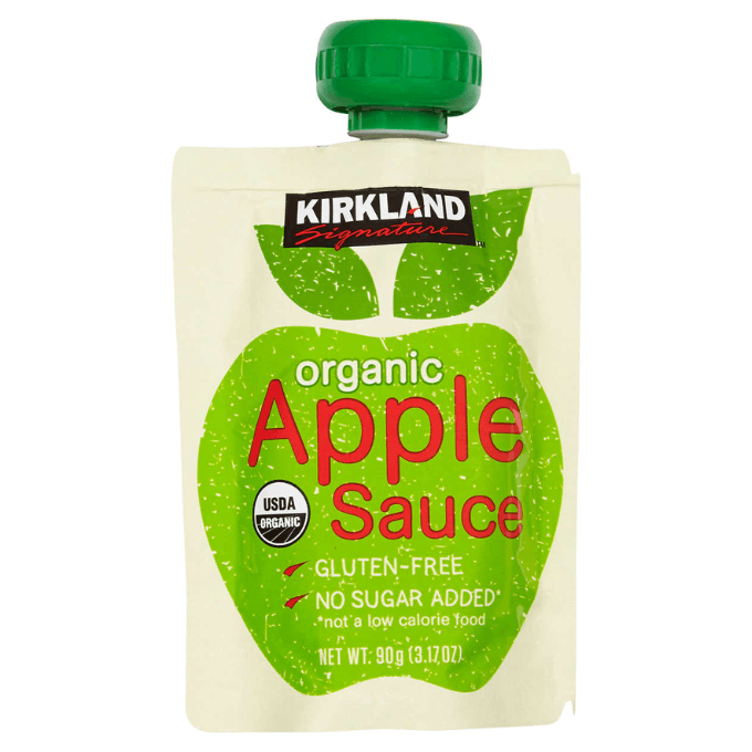 Costco Kirkland Signature organic applesauce pouch