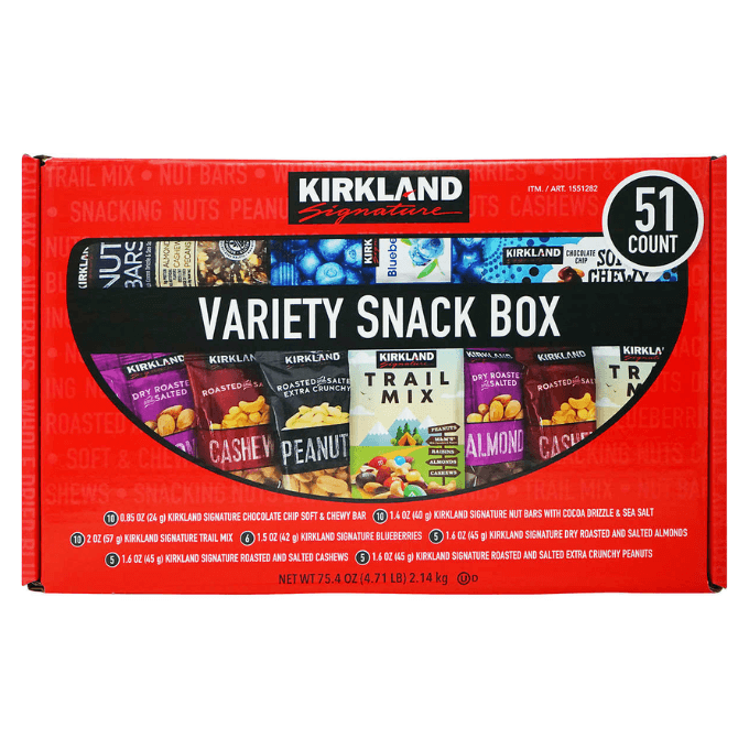 Costco-Kirkland Signature Variety Snack Box
