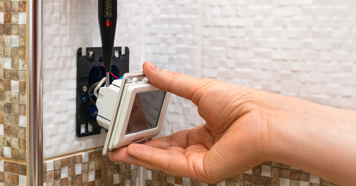 installation of a floor temperature controller