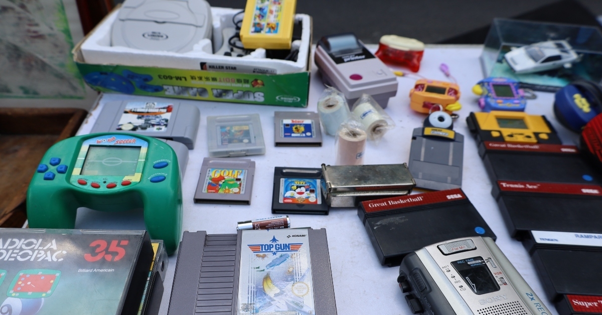 flea market vintage video games