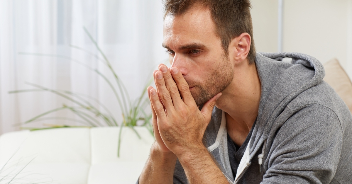 anxious man