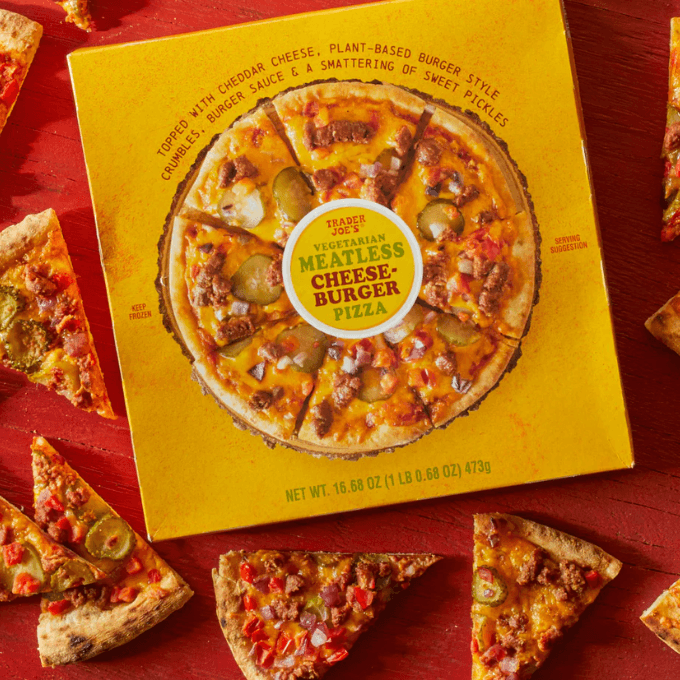 Trader Joe's-Vegetarian Meatless Cheeseburger Pizza