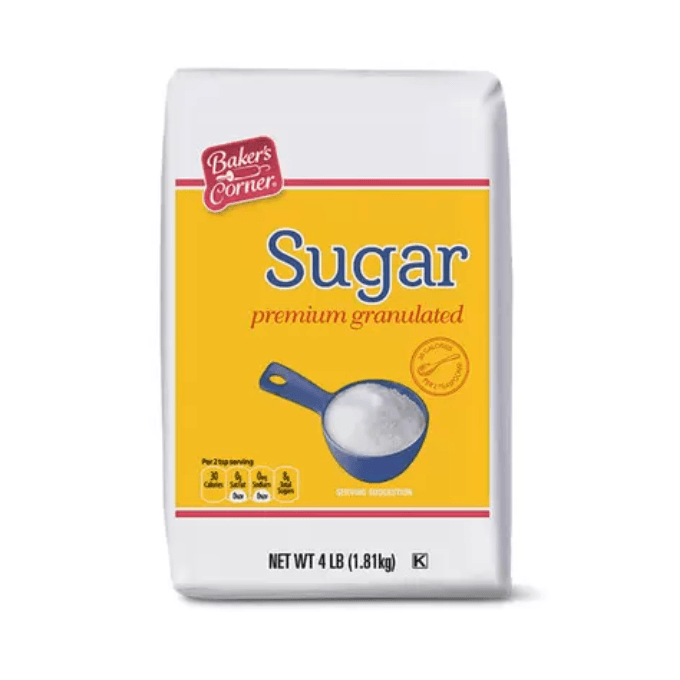 Aldi-Baker’s Corner 4 lb. Granulated Sugar