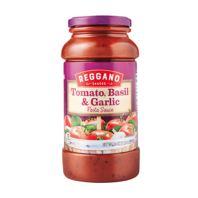 Aldi-Reggano Tomato, Basil & Garlic Pasta Sauce 
