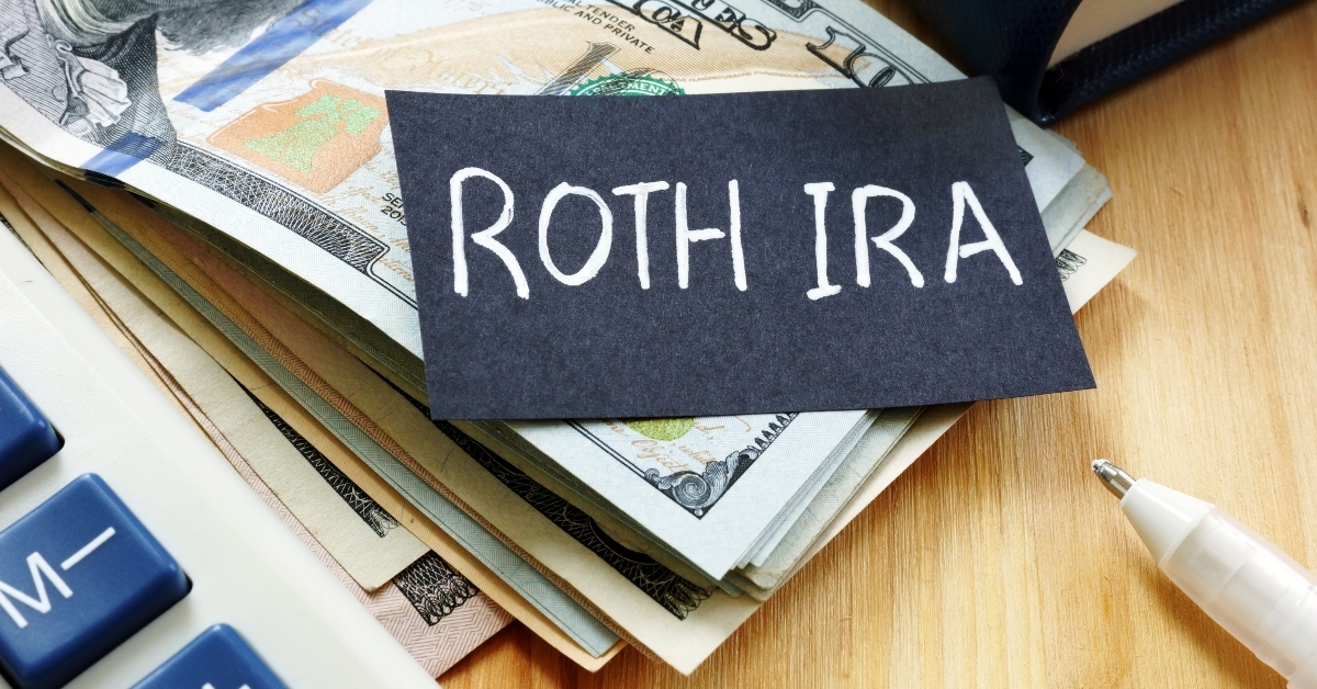 Conceptual handwritten text showing ROTH IRA