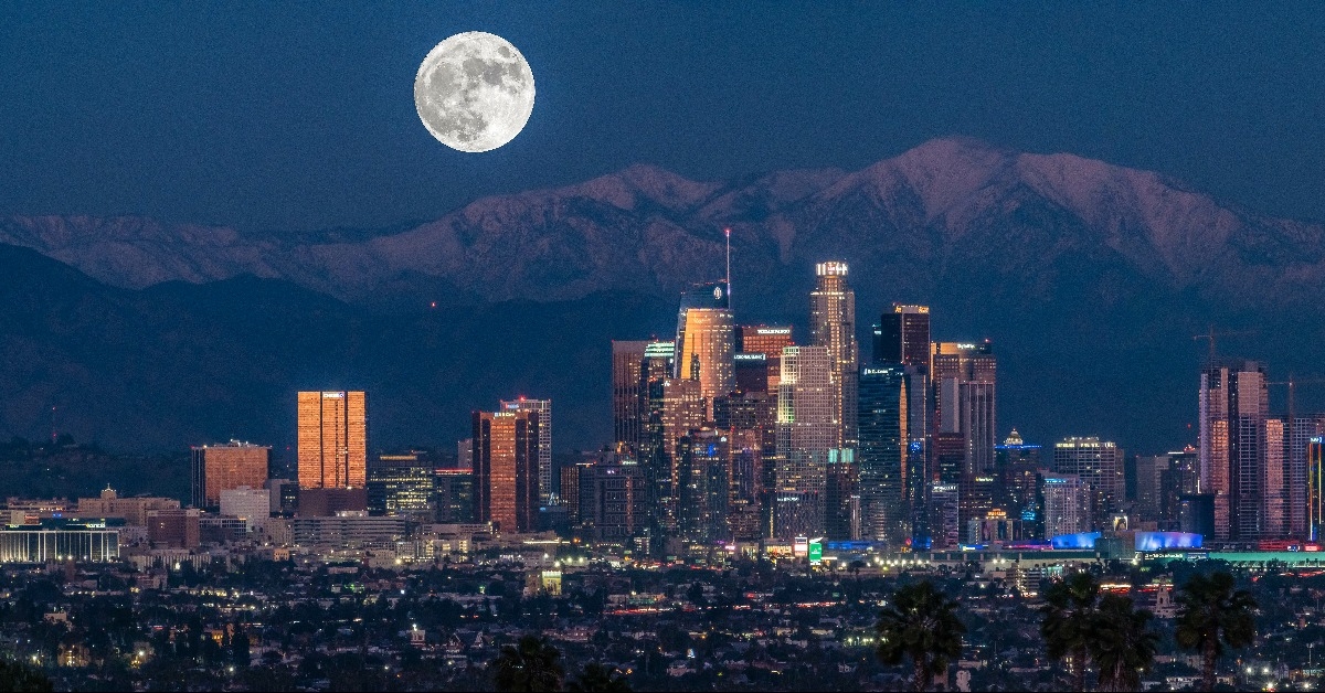 moonlit Los Angeles