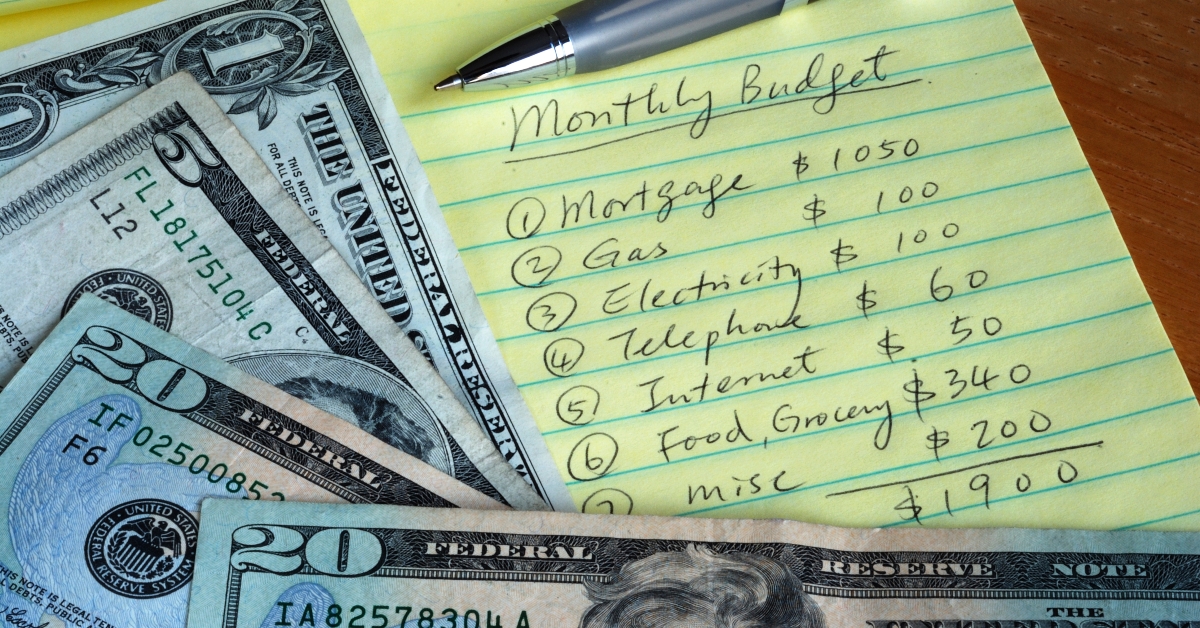 determine the monthly budget for our home
