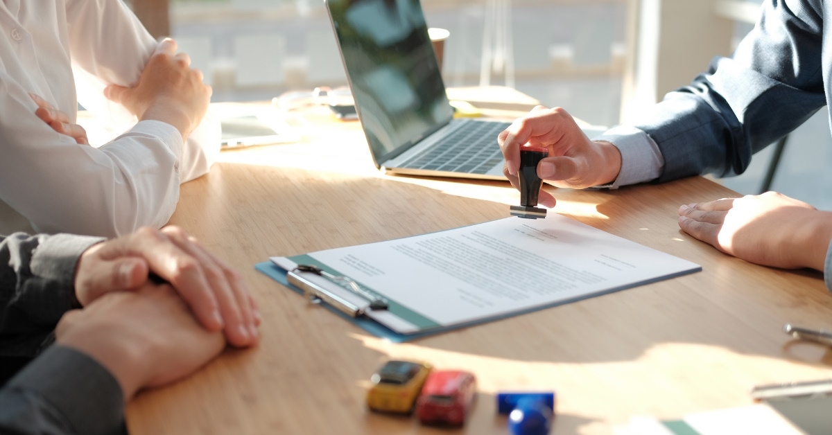 Man helping with documents