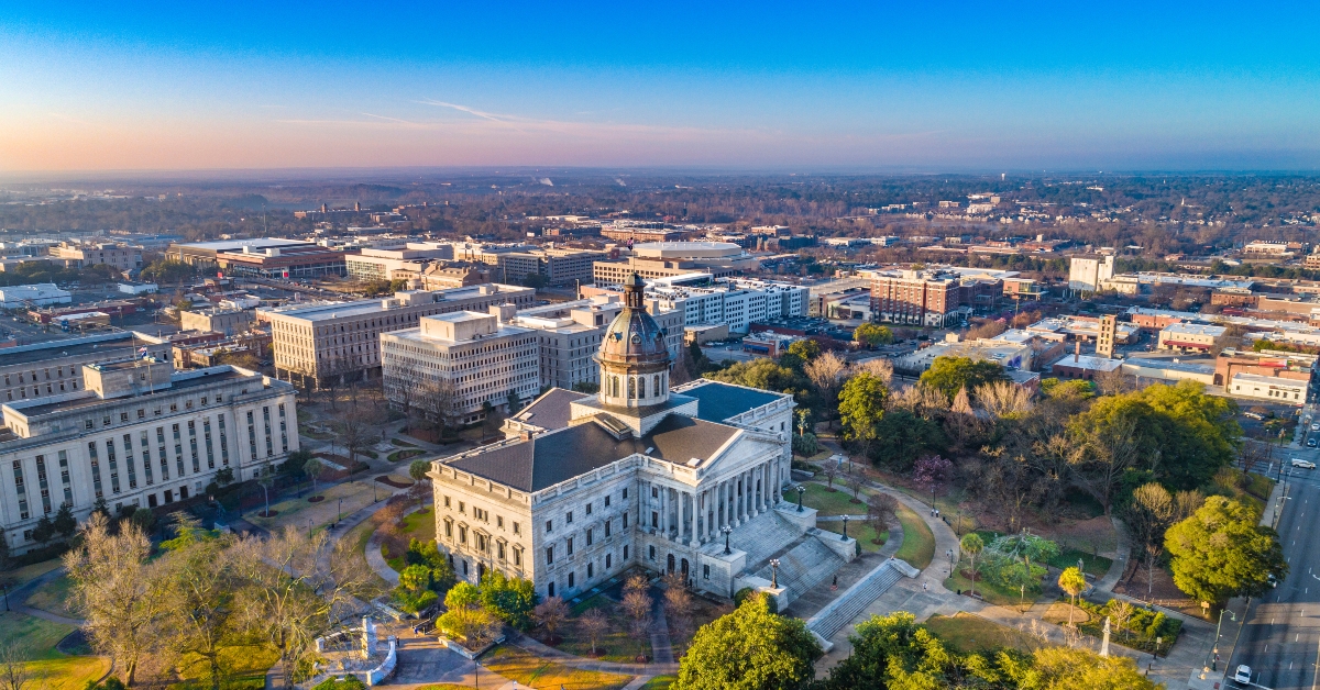 downtown Columbia South Carolina skyline