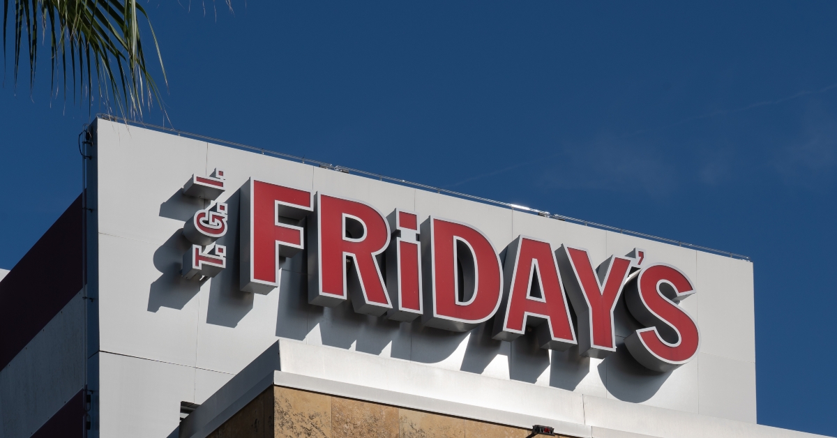 TGI Fridays restaurant sign