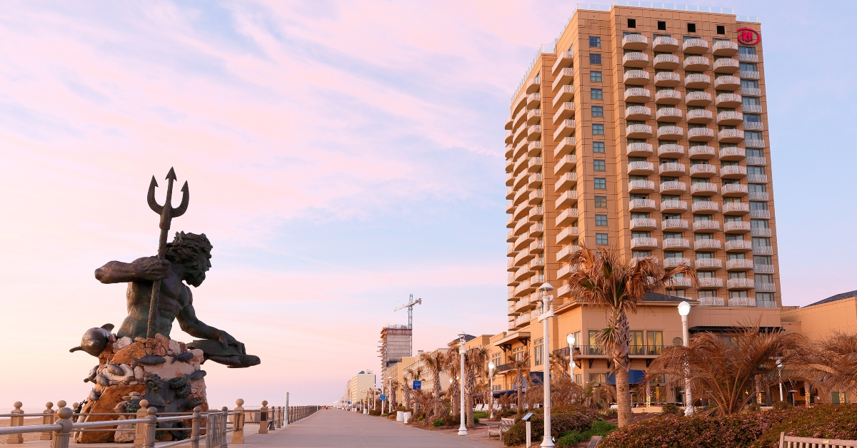 The King Neptune Statue at Virginia Beach 