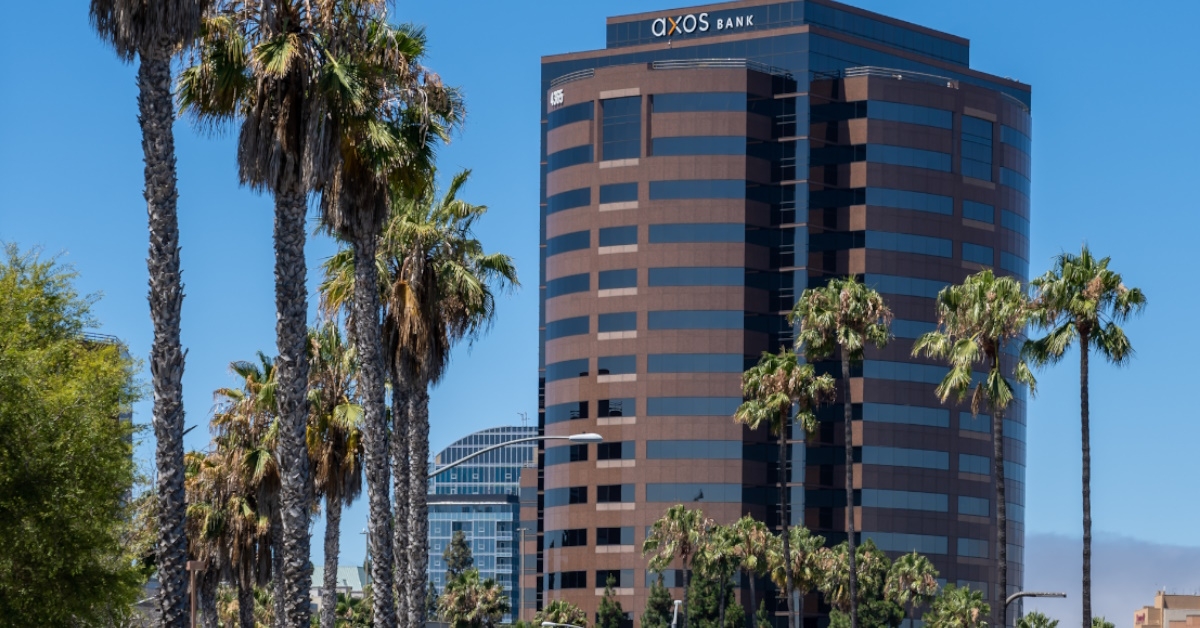 axos bank on sunny day in san diego
