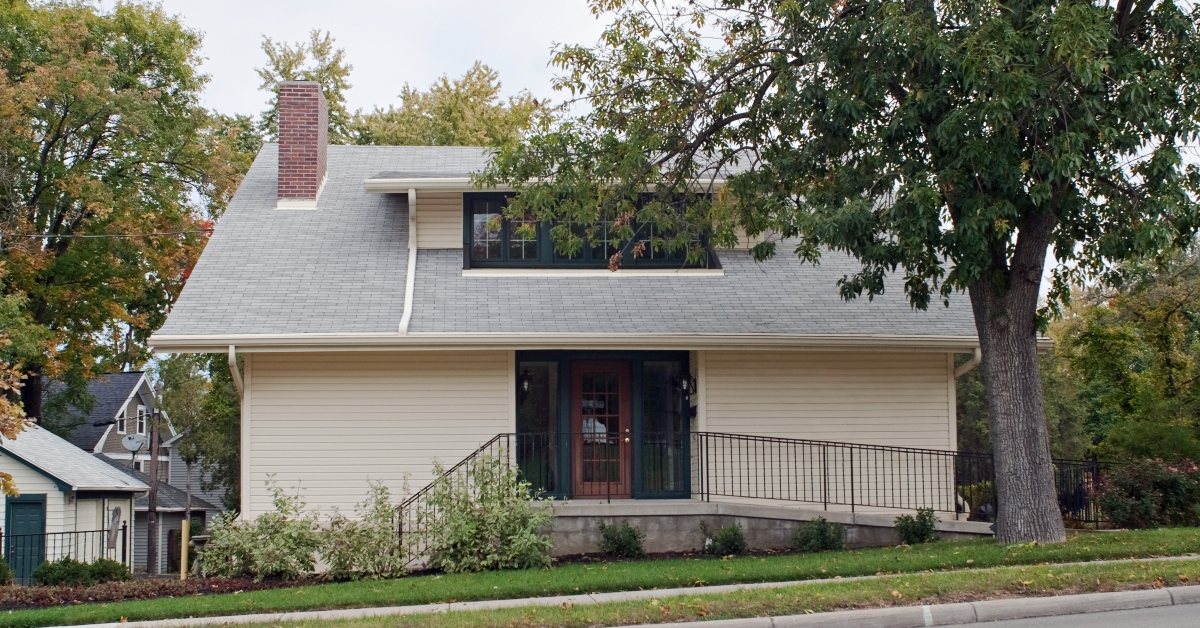 building on incline with wheelchair access