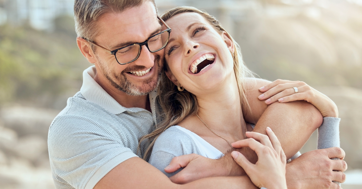 happy couple in love being on vacation together