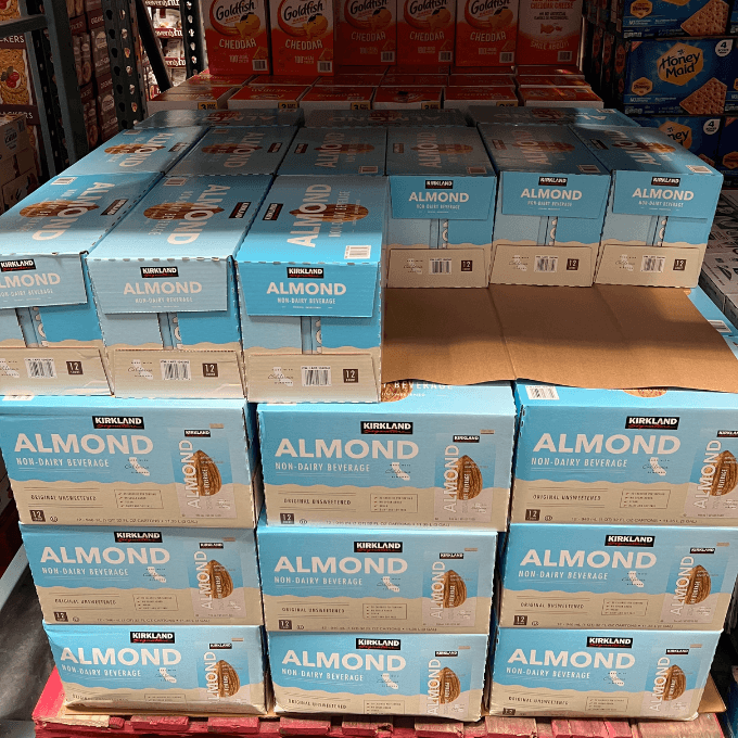 Costco-Kirkland Signature organic unsweetened almond beverage
