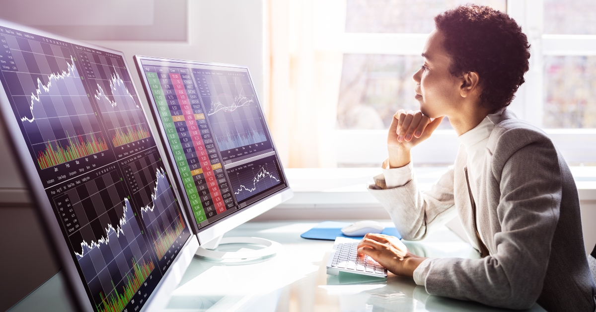 african stock market analyst businesswoman