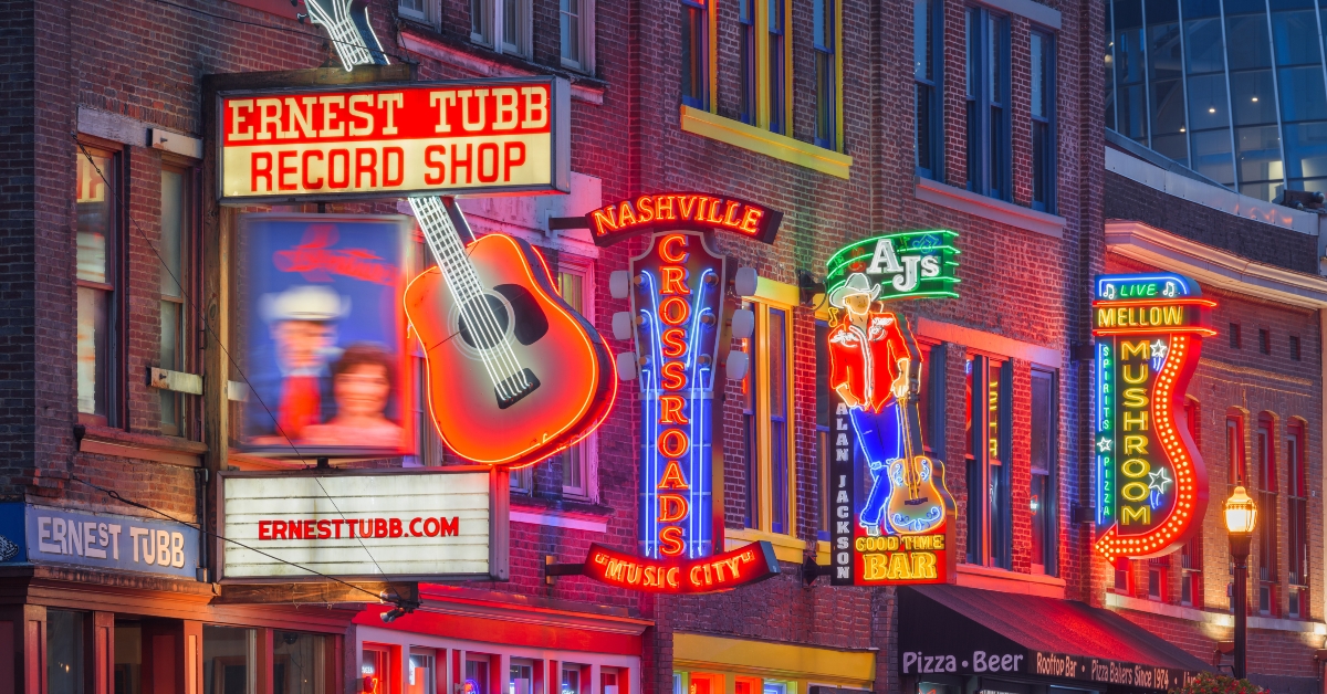 lower broadway nashville tn usa