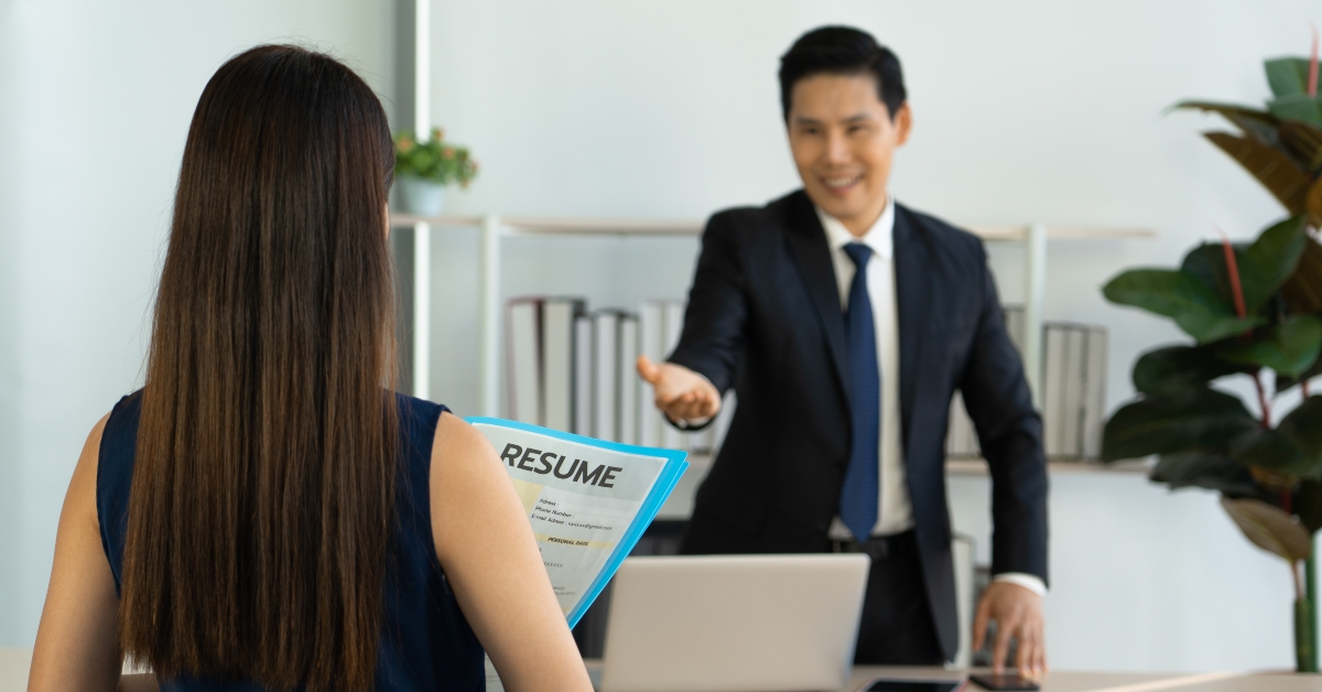 executives in a black suit