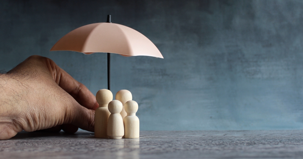 umbrella and wooden dolls