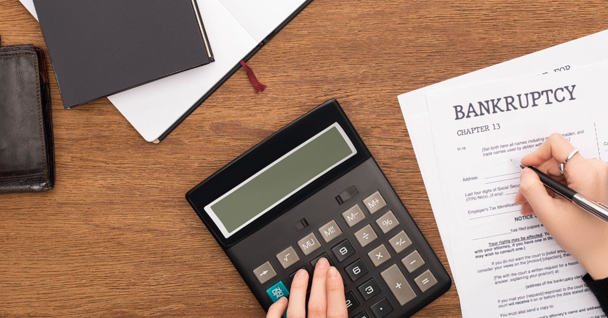 woman filing for bankruptcy