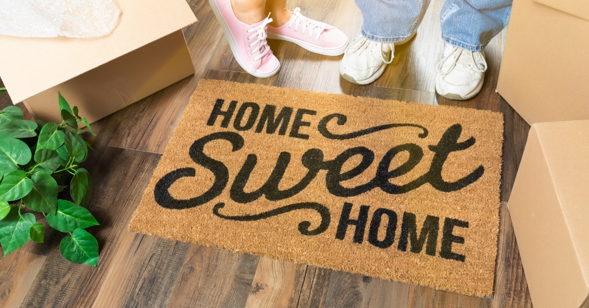 A man and woman are standing near a 