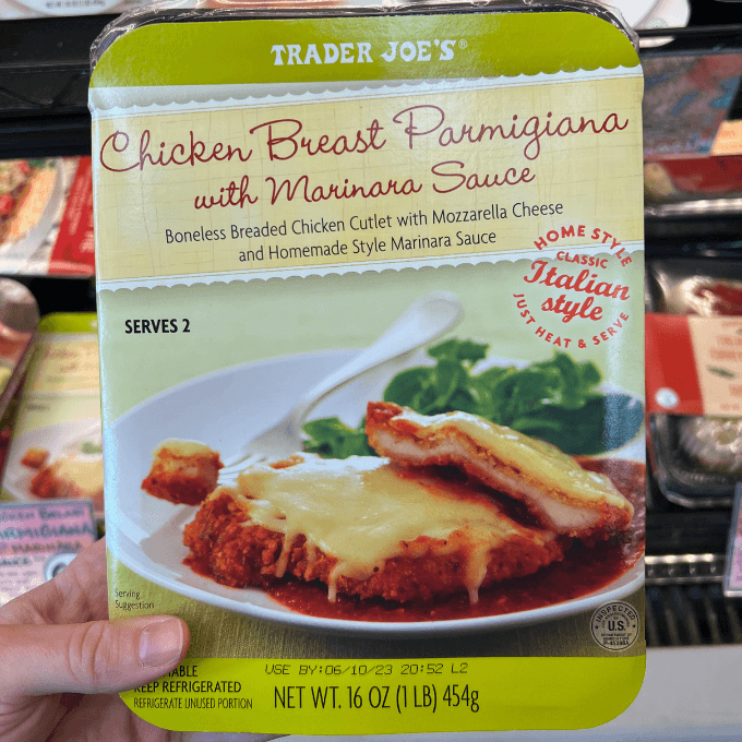 Trader Joe's-Chicken Breast Parmigiana with Marinara Sauce