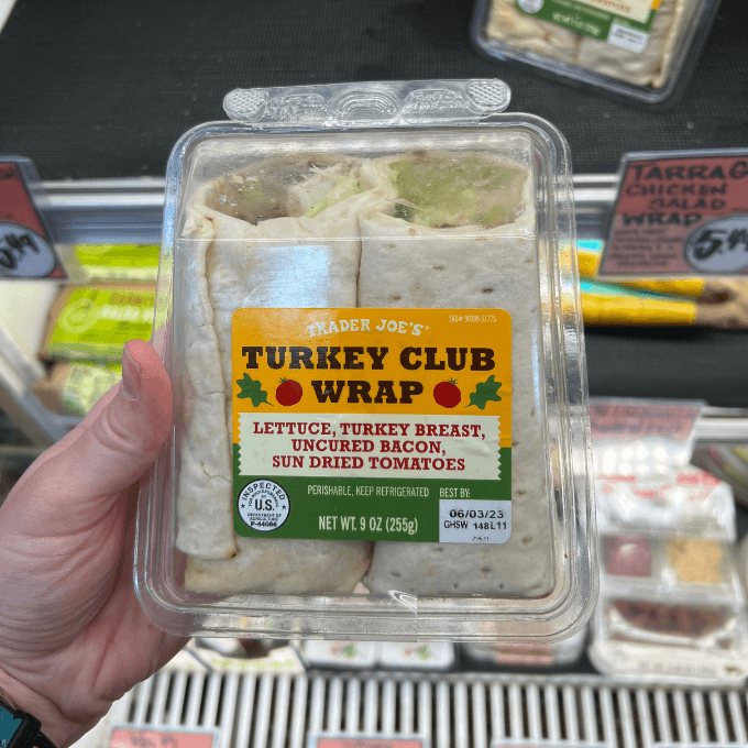 Trader Joe's turkey club wrap