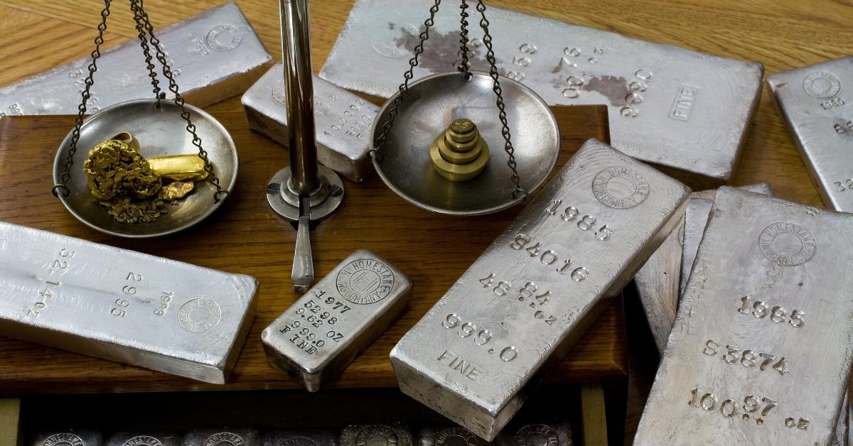 homestake mining company silver bullion bars