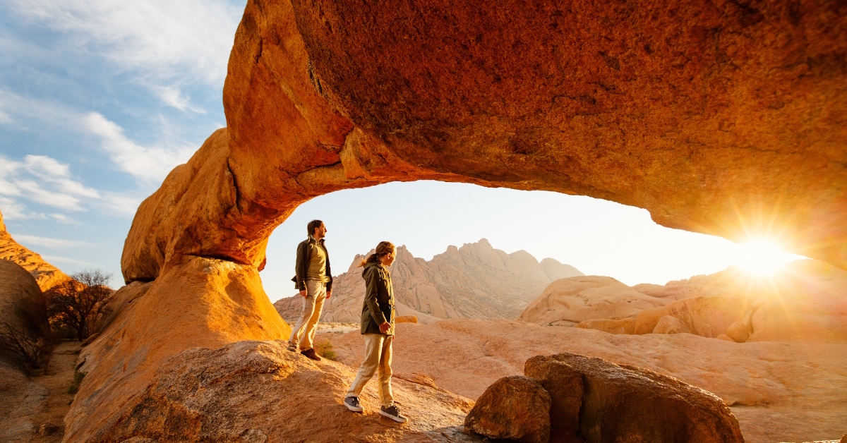 family on vacation in spitzkoppe namibia