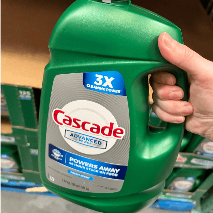 Cascade dishwasher gel