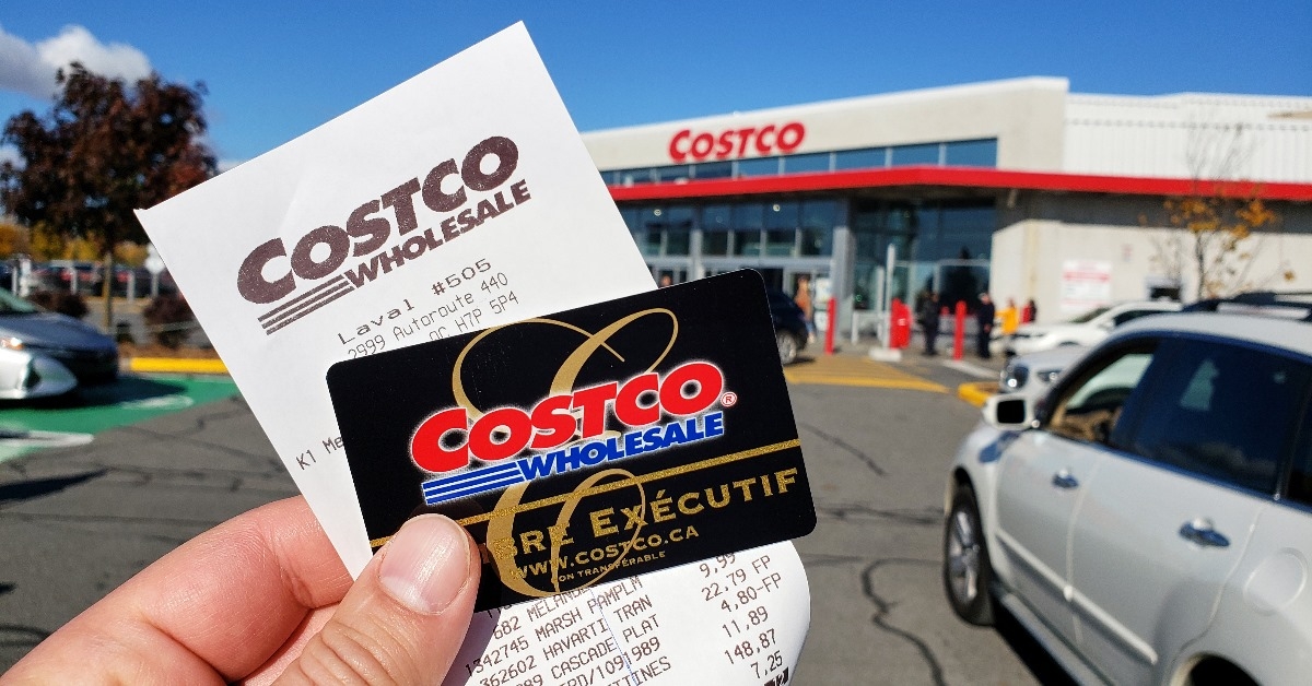 closeup of receipt and executive membership card.