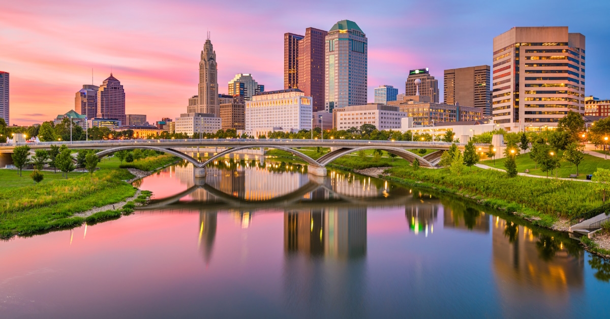 a view of columbus ohio
