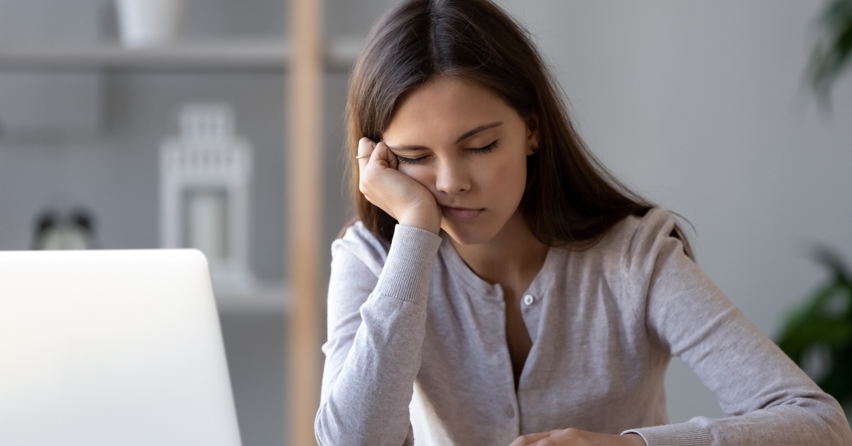 Bored at office work