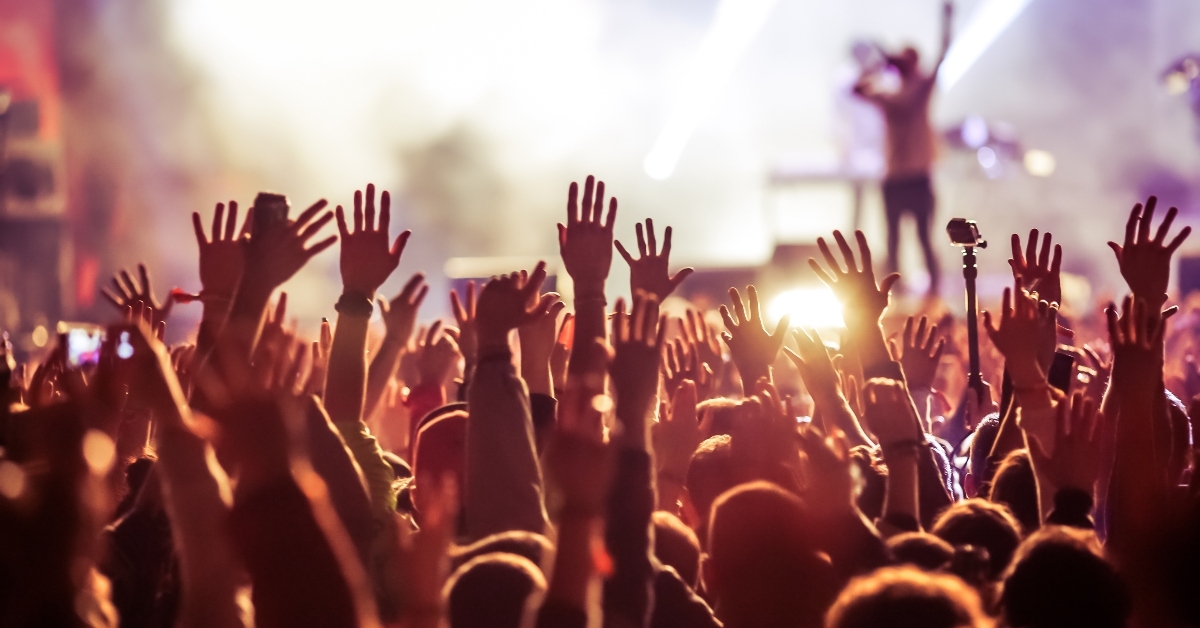 crowd at concert