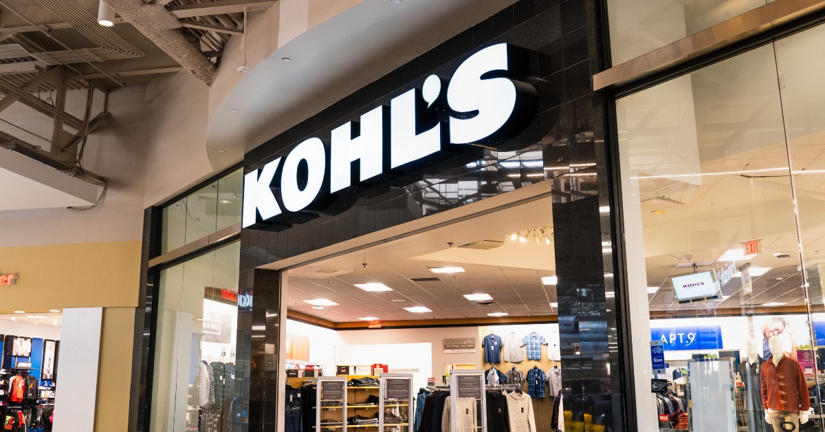 Kohl's store located in a mall