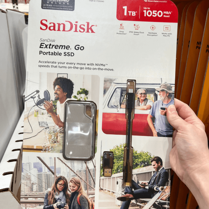 sandisk 1tb extreme go portable ssd