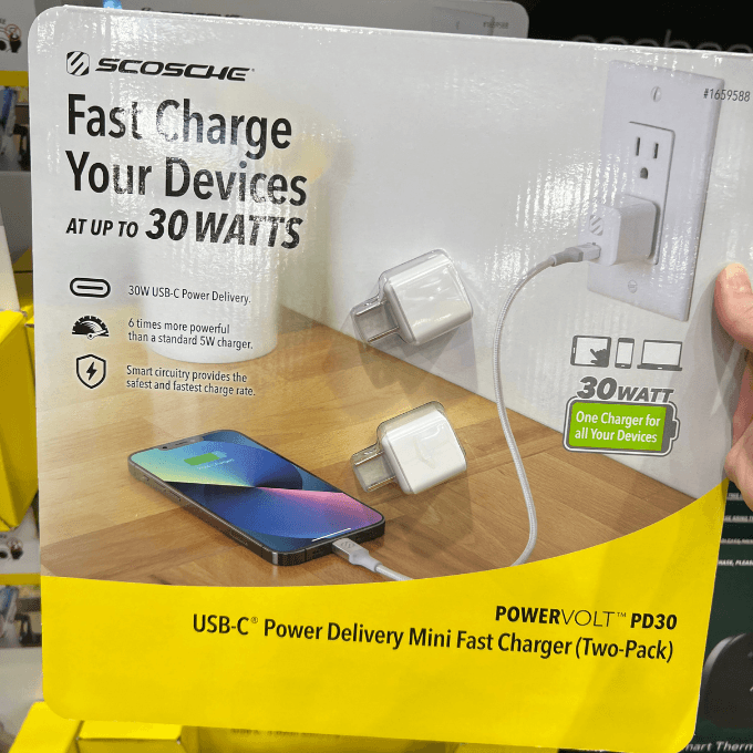 scosche mini fast charger